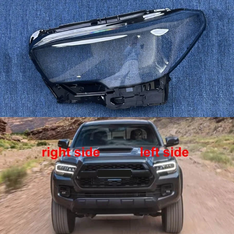 

For Toyota Tacoma 2020 2021 2022 2023 Auto Accessories Headlight Lens Cover Transparent Lampshade Headlamp Shell Plexiglass
