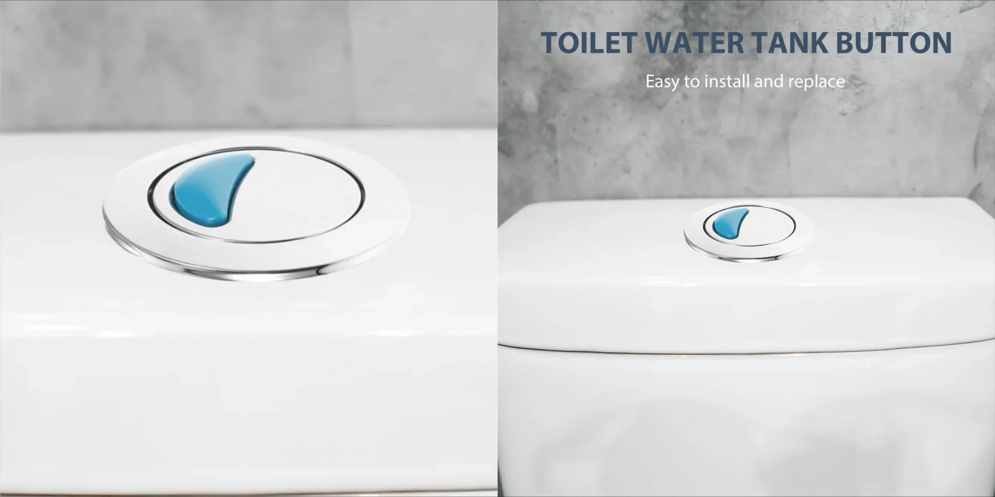 Dual Flush Button ABS Plastic Repair Push Tank Parts Dual Flush Toilet Button Water Buttons Suitable for Family Hotel Use