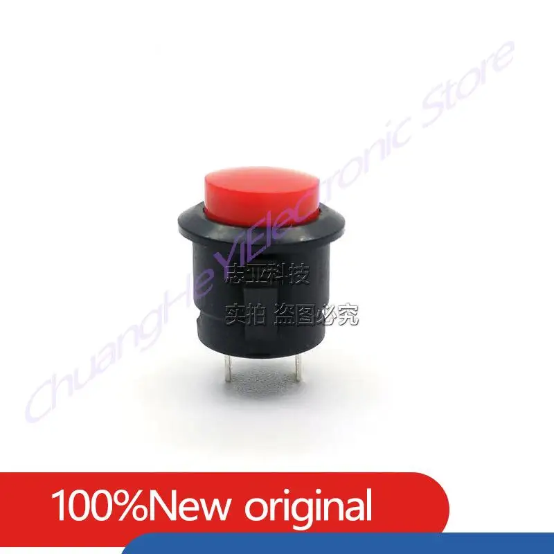 5Pcs/Lot Factory Direct Sales R13-507 Card Type Round Push Button Switch Press the 16mm 3A 250V Lock-Free Point Switch