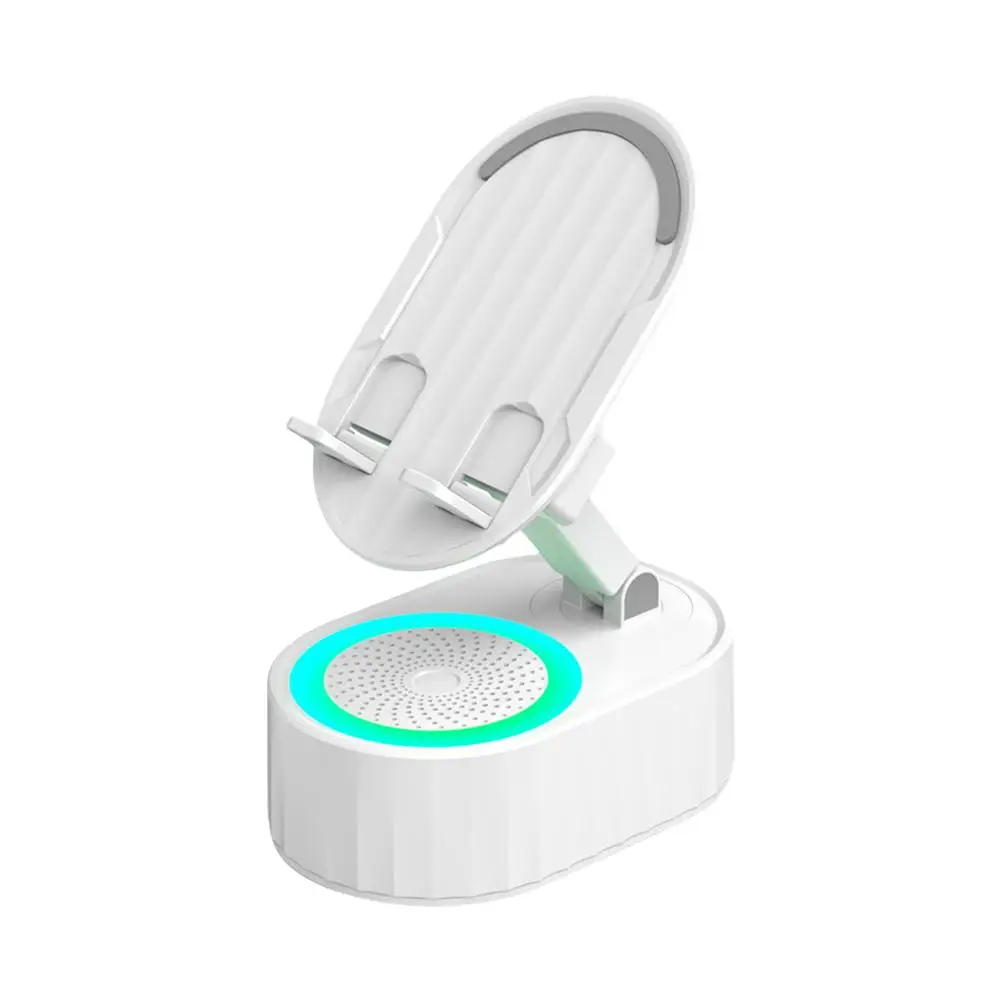 RGB Faltbare Intelligente Sensor Lautsprecher Setzen Und Spielen 9D HiFi Surround Musik Können Als Power Bank Für Handy Halter O3A4