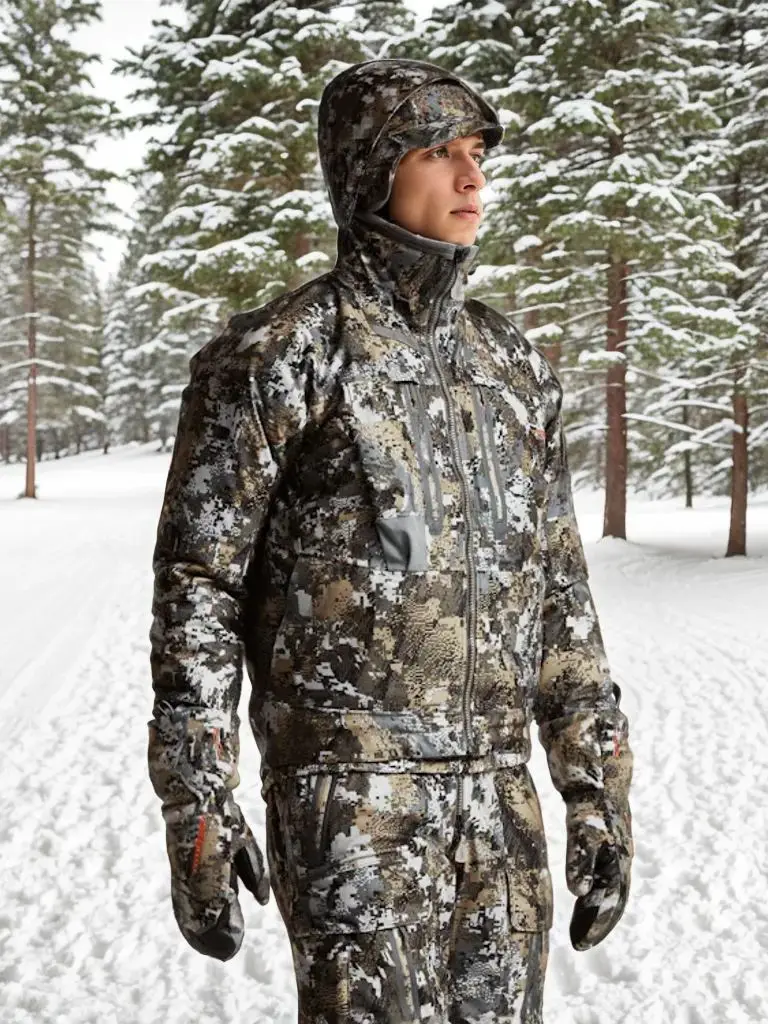 Ainfad Herren Herbst-Winter Tarnmuster Wasserdichte Isolierte Angeljacke, Aerolite-Jagdbekleidung – Detail 8