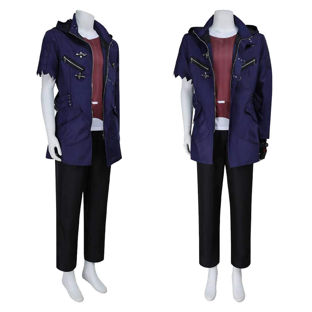 لعبة DMC 5 سراويل نيرو التأثيرية للرجال البالغين ملابس تنكرية للحفلات أزياء الهالوين للرجال بدلات كرنفال #4