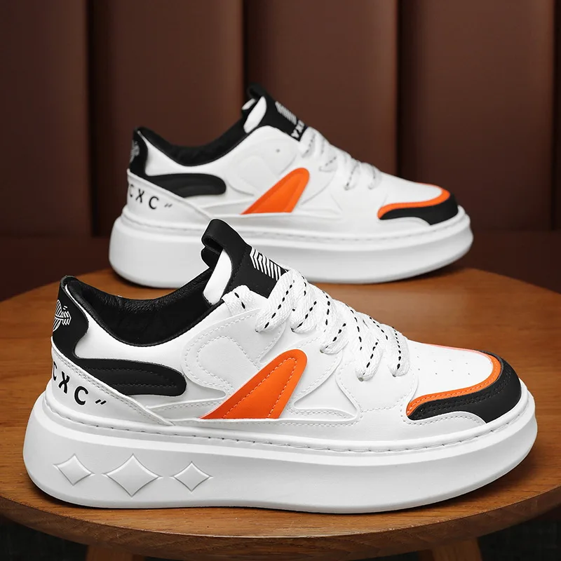 Heren Sneakers Casual Schoenen Heren Veter Platform Loopschoenen Tennistrainer Schoenen Voor Heren Outdoor Mannen Dikke Bodem Skate Schoen