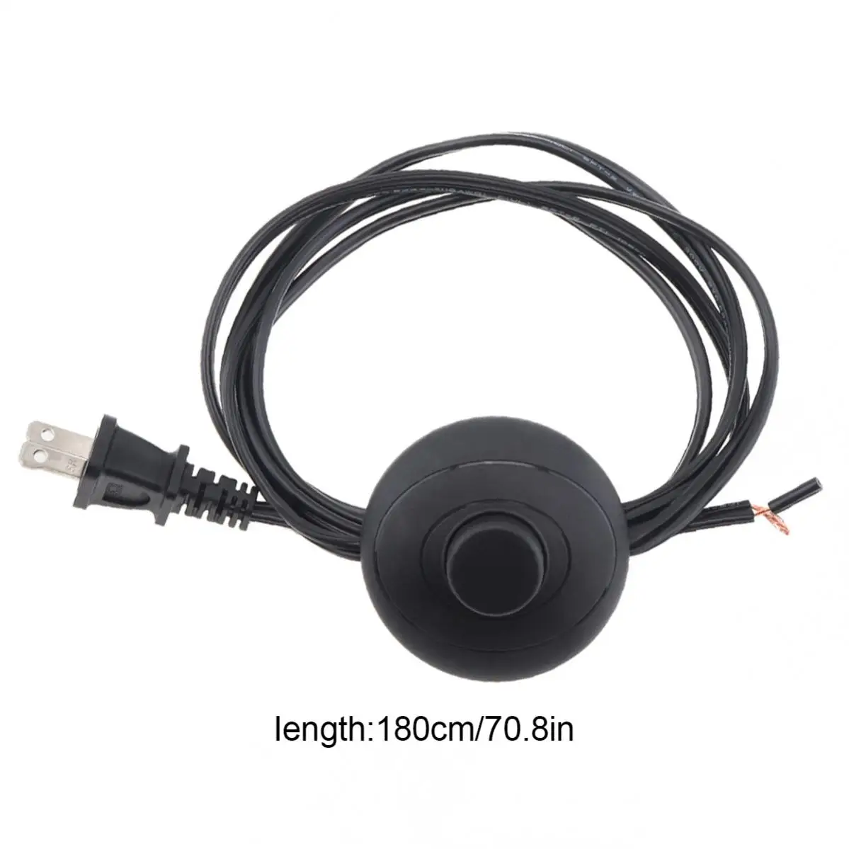 1.8M Foot Switch Floor Foot Inline Pedal Push Switch Foot Control Foot Switch with Wire Plug Suitable for Indoor Use