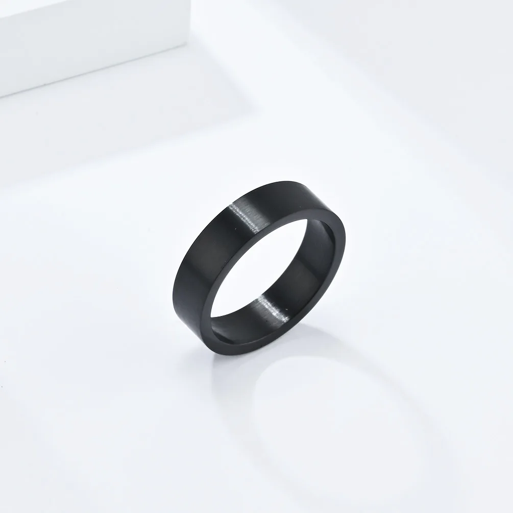 خاتم كلاسيكي غير لامع للرجال من الفولاذ المقاوم للصدأ مقاسات الولايات المتحدة الأمريكية الجديدة 7-13 #4