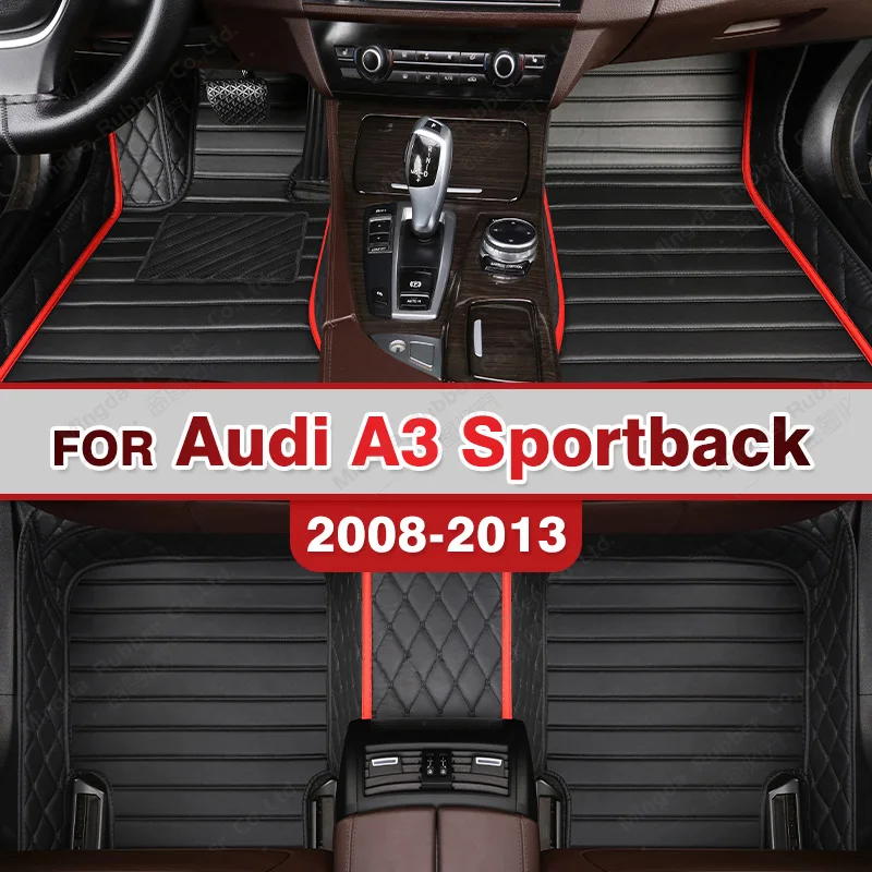 

Car floor mats for AUDI A3 8P sportback 2008 2009 2010 2012 2013 Custom auto foot Pads automobile carpet cover