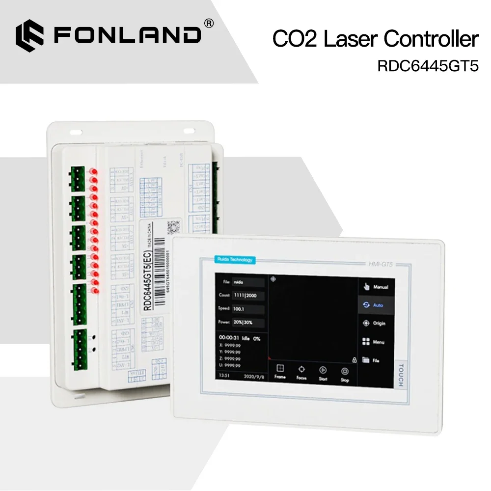 FONLAND Ruida RDC6445GT5 CO2 Laser Controller System Control Touch Screen Panel For CO2 Laser Engraving Cutting Machines