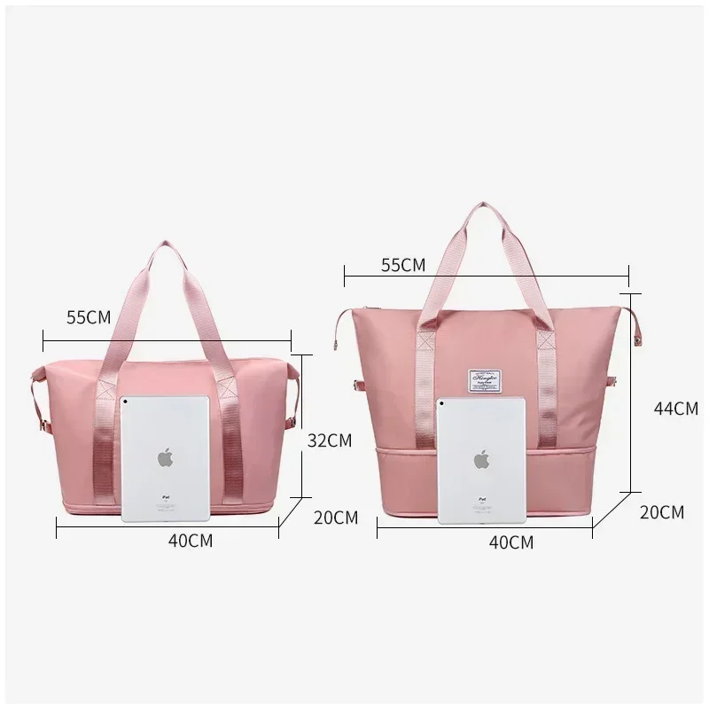 Fashion Women Travel Tote Bags Outing Essentials Coach Bag Waterproof Extensible Handbags Large Capacity Traveling Organizer