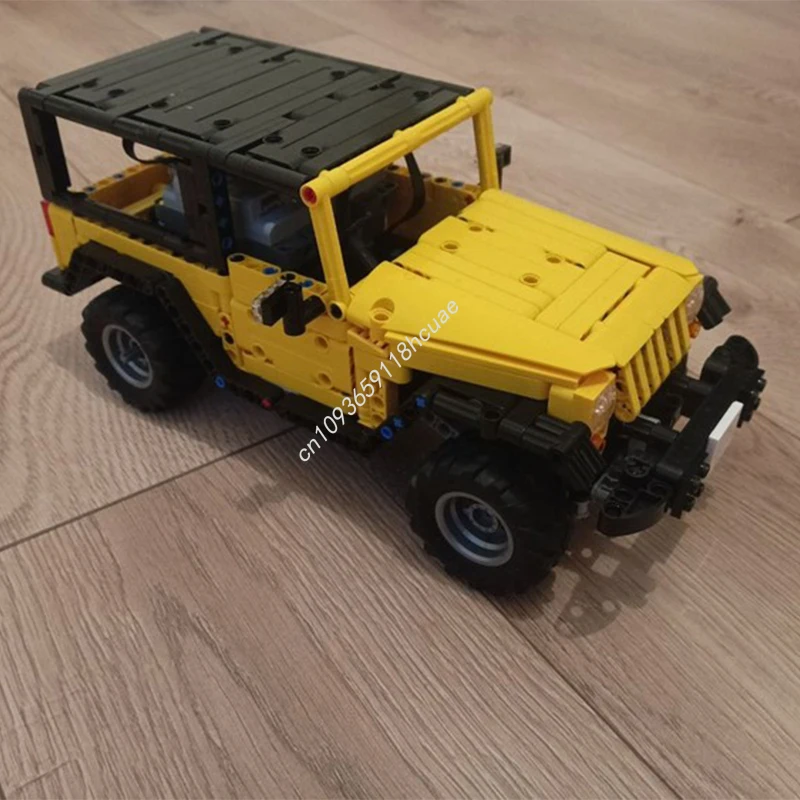 818 stücke MOC Jeep Wrangleres Technik Bausteine Erwachsene kollektor kinder Modell Bau DIY Montieren Weihnachten spielzeug Geschenk