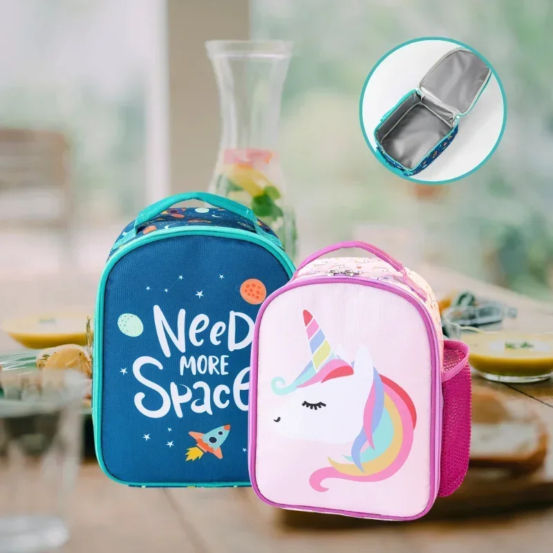 High-capacity Lunch Box  Kids Lunch box Insulated Soft Bag Mini Cooler Back to School Thermal Meal Tote Kit for Girls Boys