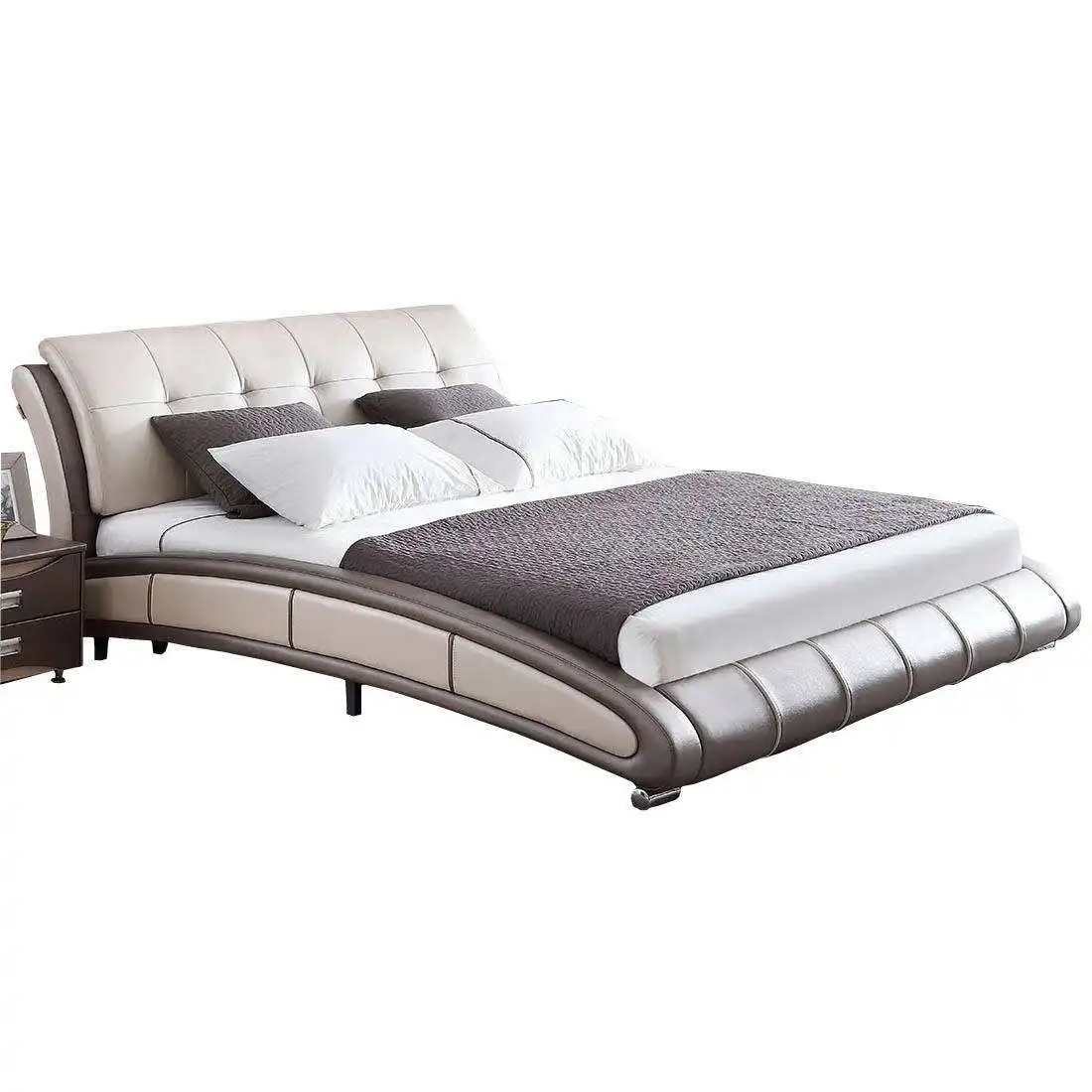 MS-KEHUI King Size Queen Modern Wooden Set Brown Bedding Sofa Italian Beds 100% Comforter Custom Velvet Brand Bed Frame Luxury&