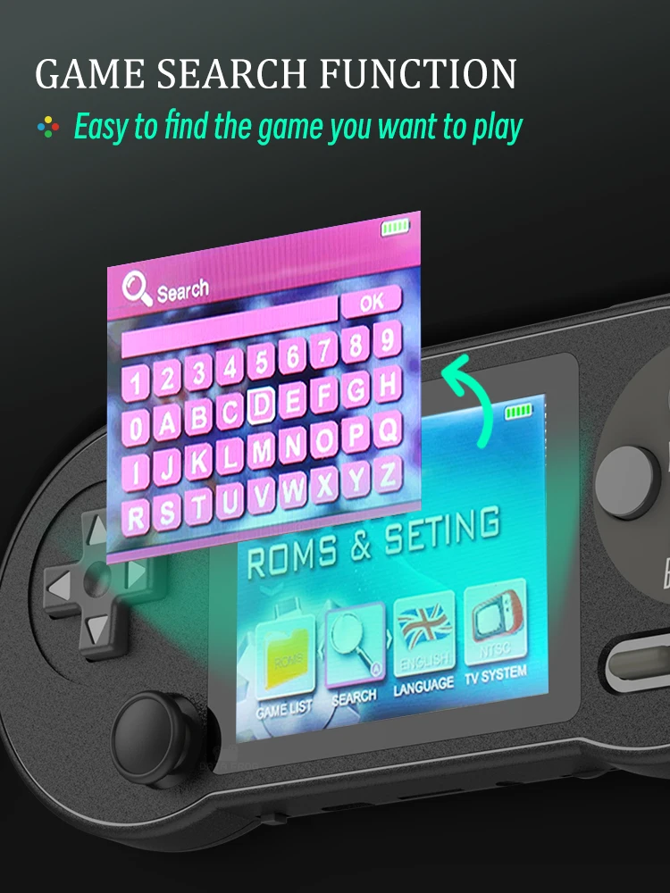 داتا الضفدع SF2000 المحمولة لعبة وحدة التحكم المدمج في 6000 ألعاب المحمولة لعبة اللاعبين الكلاسيكية مصغرة الرجعية لعبة فيديو ل GBA/SNES