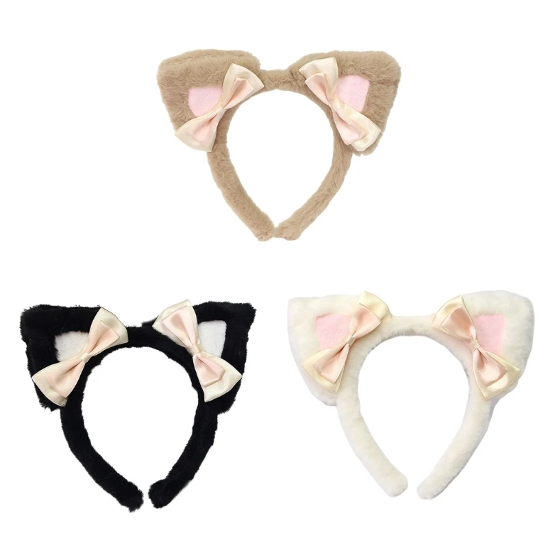 

Lovely Bows Animal Ears Headbands For Holiday Role Play Costume Accessories