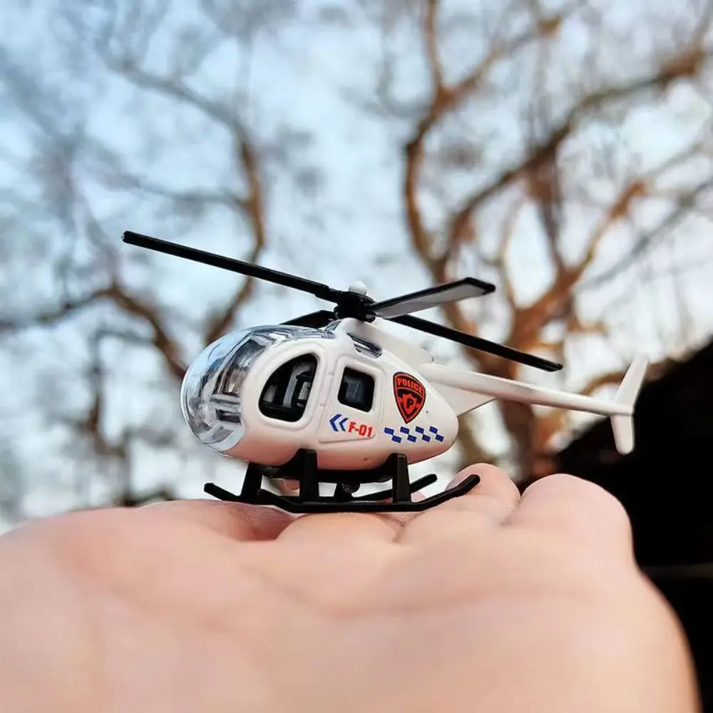 Avión para niños, regalo de Navidad, helicóptero fundido a presión, modelo de helicóptero, juguetes, modelo de avión de aleación, helicóptero de simulación