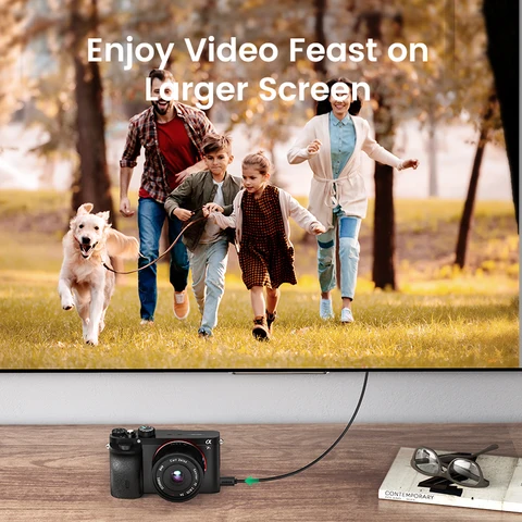 UGREEN Micro HDMI кабель 1-3 м, папа-папа, высокое качество передачи — фото устройства