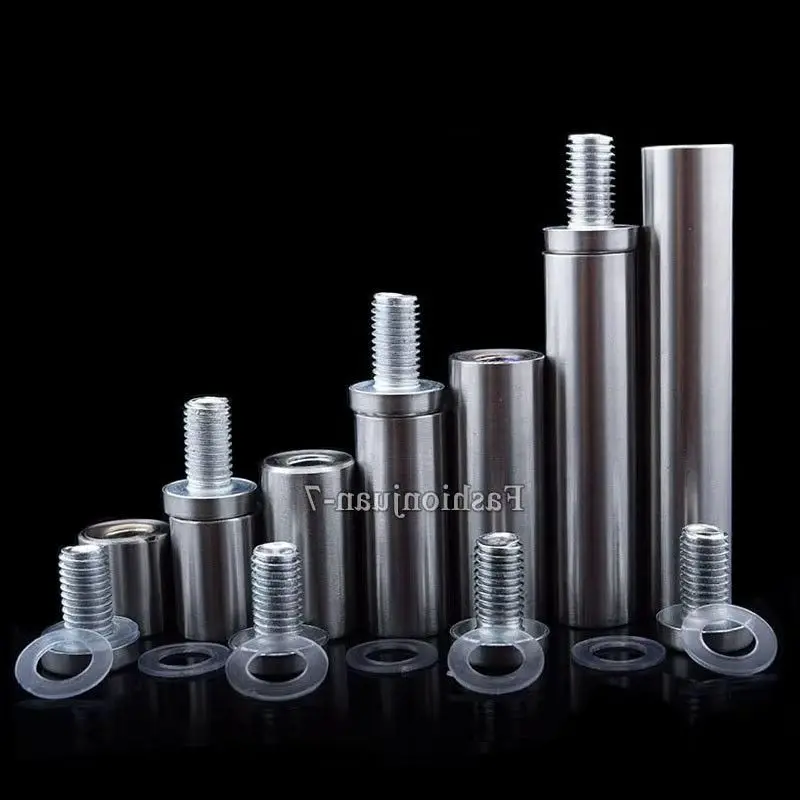 Wholesale 1000PCS Stainless Steel Hollow Advertisement Nails Barrel Screws  Acrylic Board Billboard Sign Glass Standoff Pins
