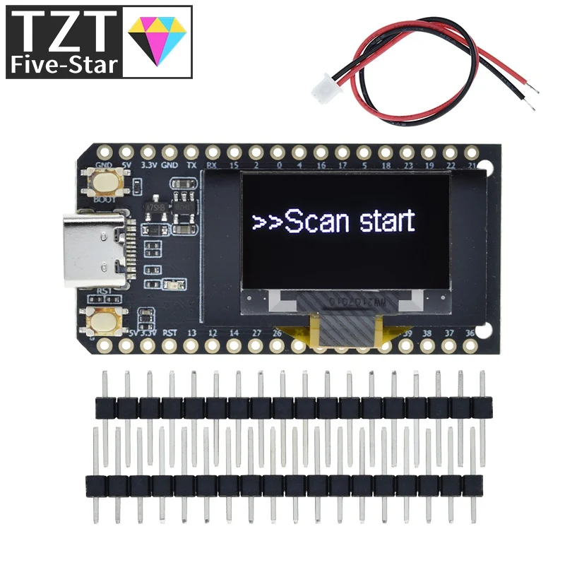 Imagem -03 - Placa de Desenvolvimento sem Fio Esp32 Oled V3.0 Módulo Bluetooth Wi-fi Ssd1306 096 Polegada Display Byte 4m 32 Bit Arduino