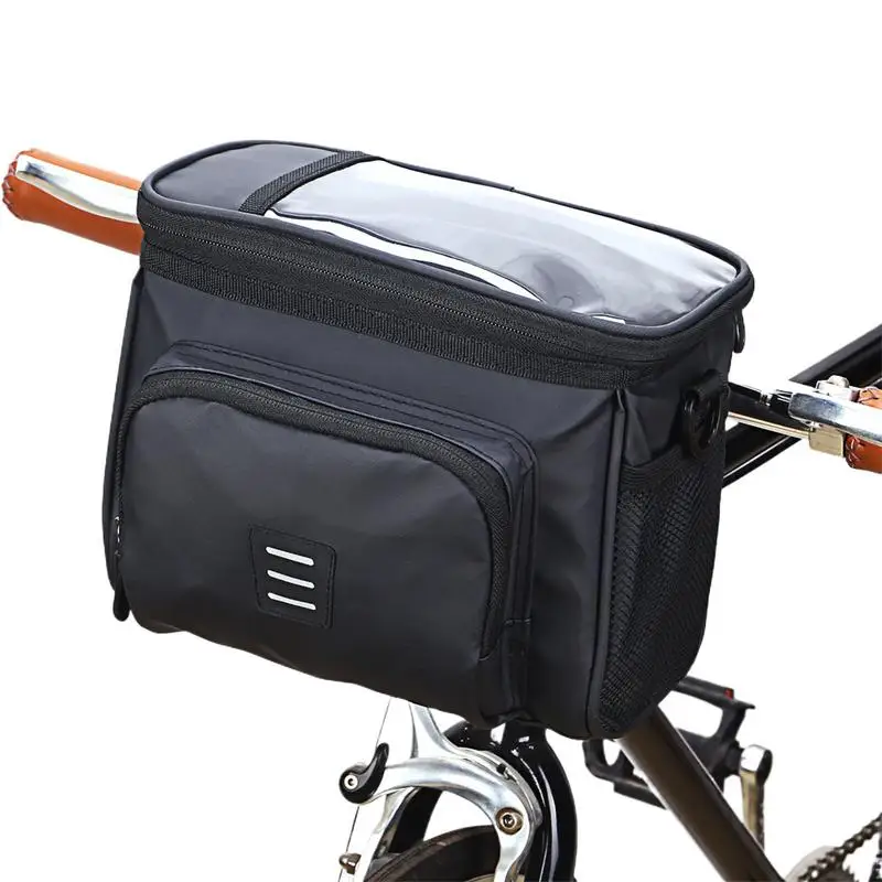 Cycle Handlebar Bag Big Capacity Large Cycling Front Storage Pouch Bag Waterproof Front Trunk Pannier Pack For Professional