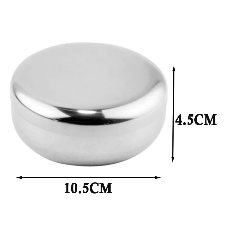 

8.5cm/10.5cm/12cm Bowls Korean Stainless Steel Rice Bowl Dish Korea Warm Bowl Traditional Bowl With Lid Tableware Kitchenware