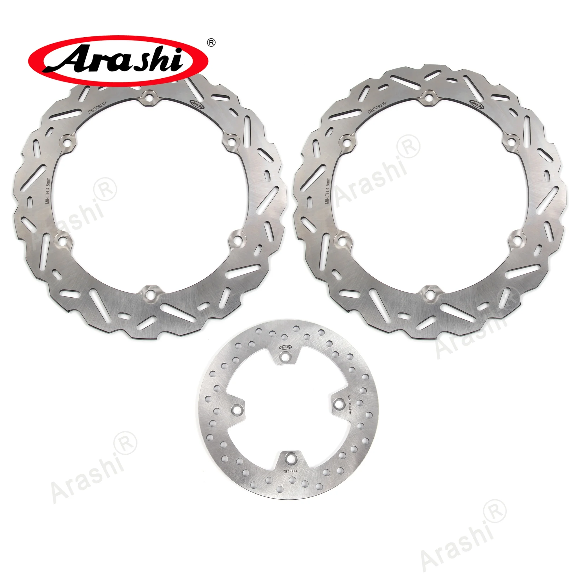 Arashi CNC Juego de rotores de disco de freno delantero trasero para HONDA CB650F ABS 2014 2015 2016 2017 2018 CB 600 F / CBR650F NON-ABS