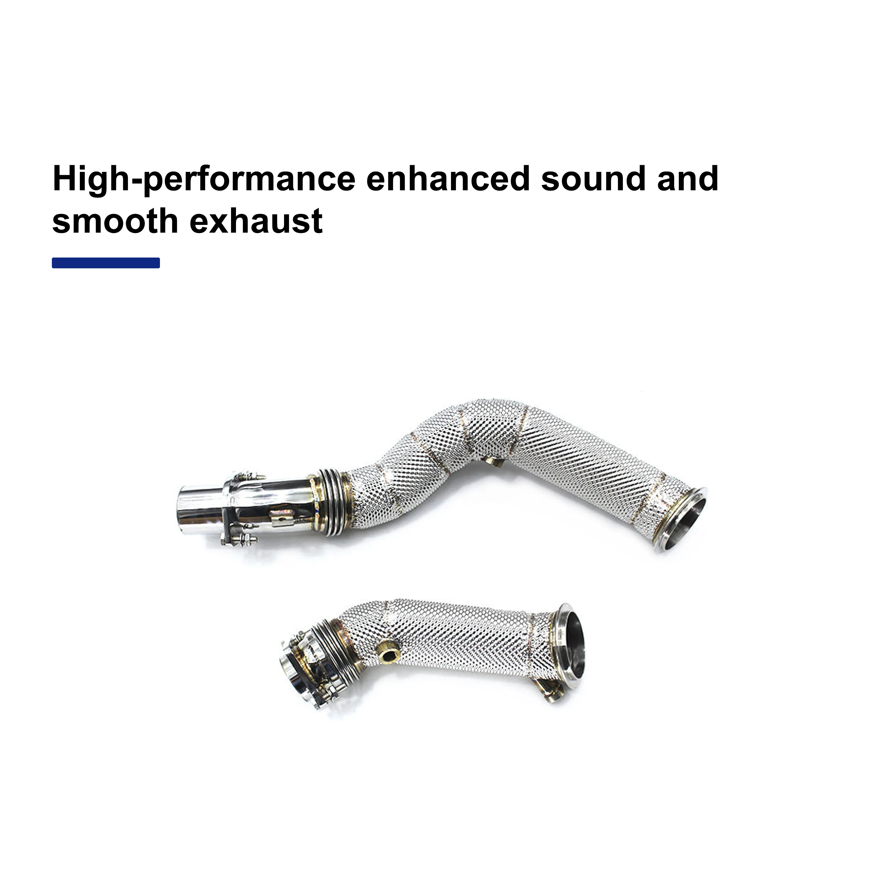 ACE Hochwertiges Free-Flow-Downpipe für BMW S55 F80 F82 F87 M3 M4 M2C 3.0T Auspuffkrümmer mit beheiztem Schutz, perfekte Passform – Detail 5