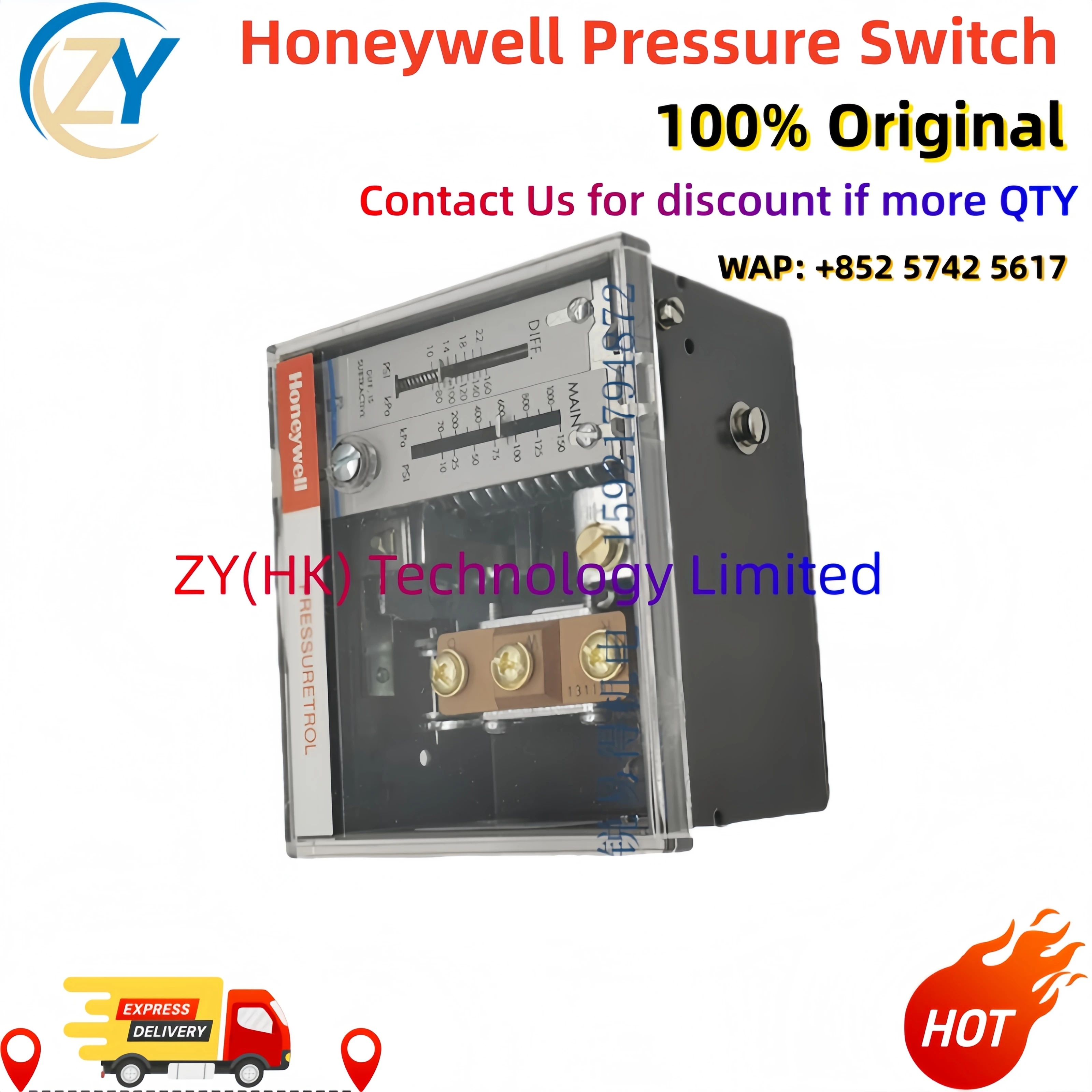 Genuine L404F1094 L404F1102 L404F1391 L404F1060 L404F1078 L404V1087 Honeywell Pressure Switch【Price Negotiable】