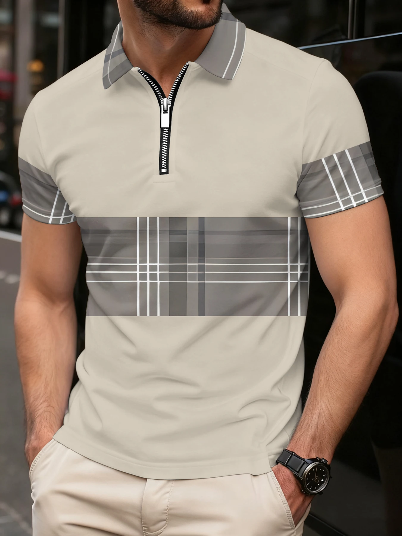 Striped Graphic T S… - image