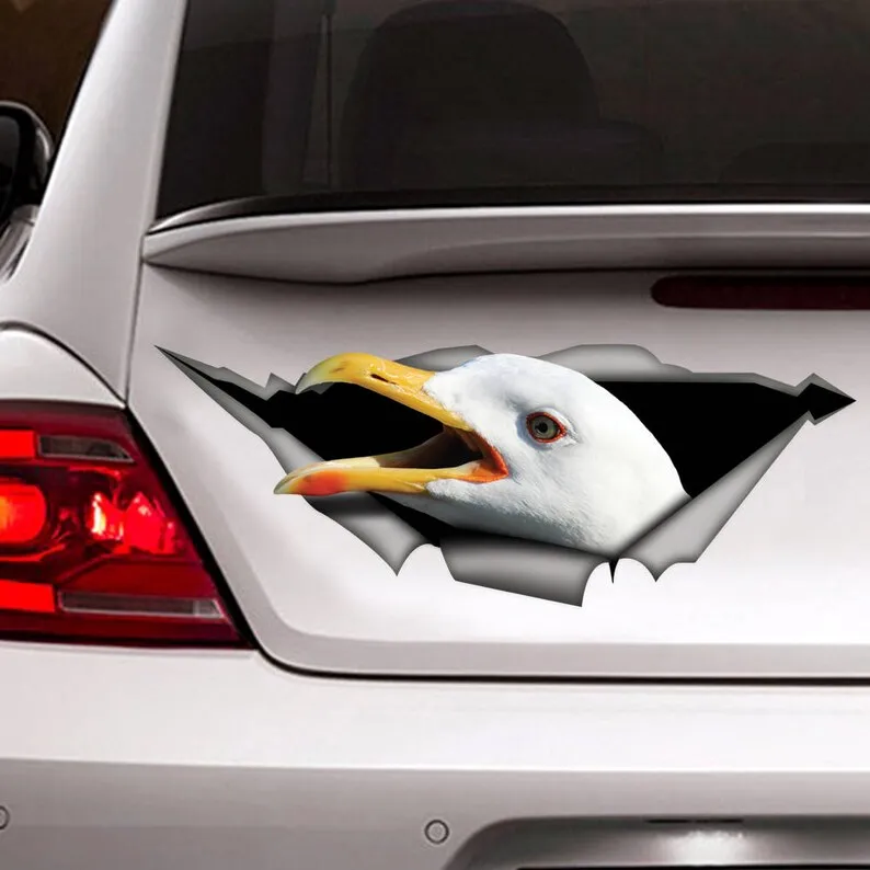 Sticker, Gull car sticker , gull decal, bird sticker