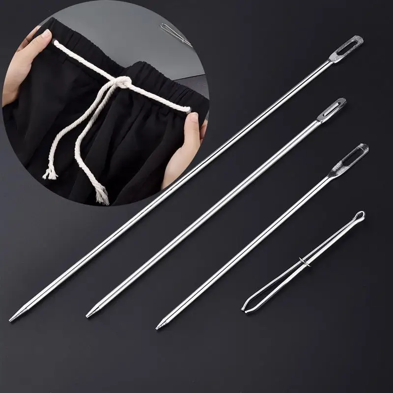 Elastics Sewing Accessories DIY Tool Elastic Cord Rope Threader Clip Sewing Loop Kit Loop Turner Hook Flexible Drawstring Thread