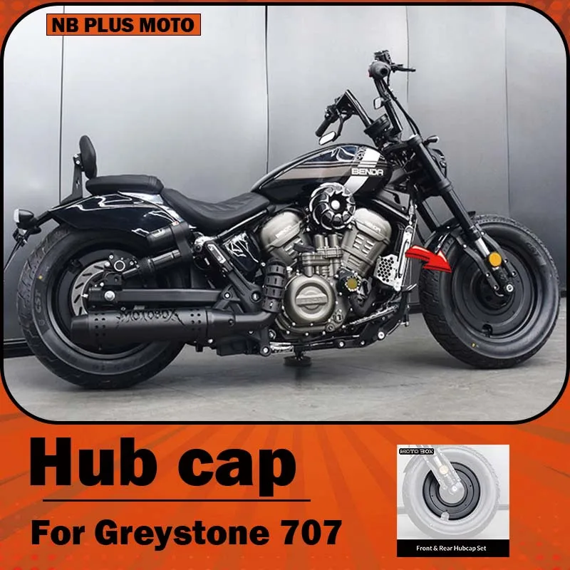 【Premium】For Benda Graystone 707: Modified closed wheel hub covers, front and rear tire protection rings, metal decorative cover