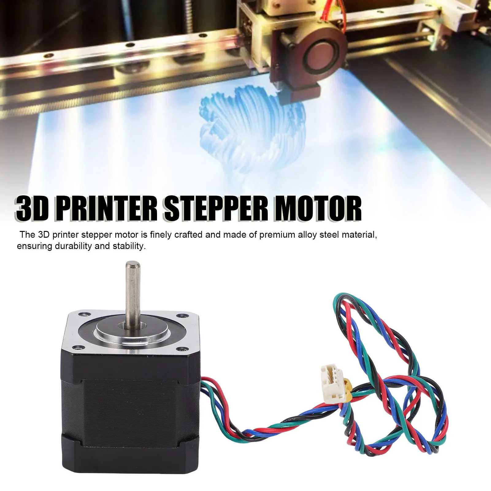 

3D Printer Stepper Motor for Nema17 17HTNC4204Z 0.9 Degree 40mm 0.35N.m 1.68A Stepper Motor with 350mm Cable 1.68A Stepper Motor