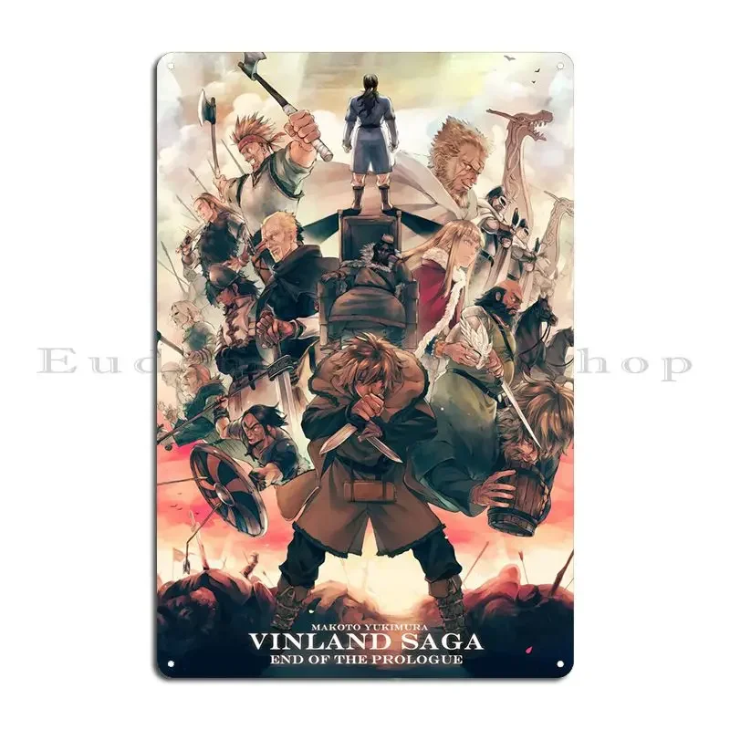 Vinland Saga Metal Sign Wall Mural Pub Club Create Decoration Tin Sign Poster