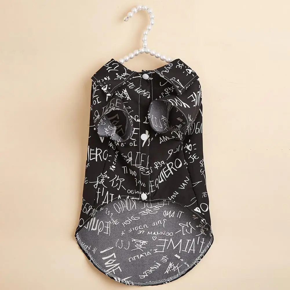 Pet Costume  Anti-deform   Pet Clothing Sleeveless Printed Letter Pet Costume