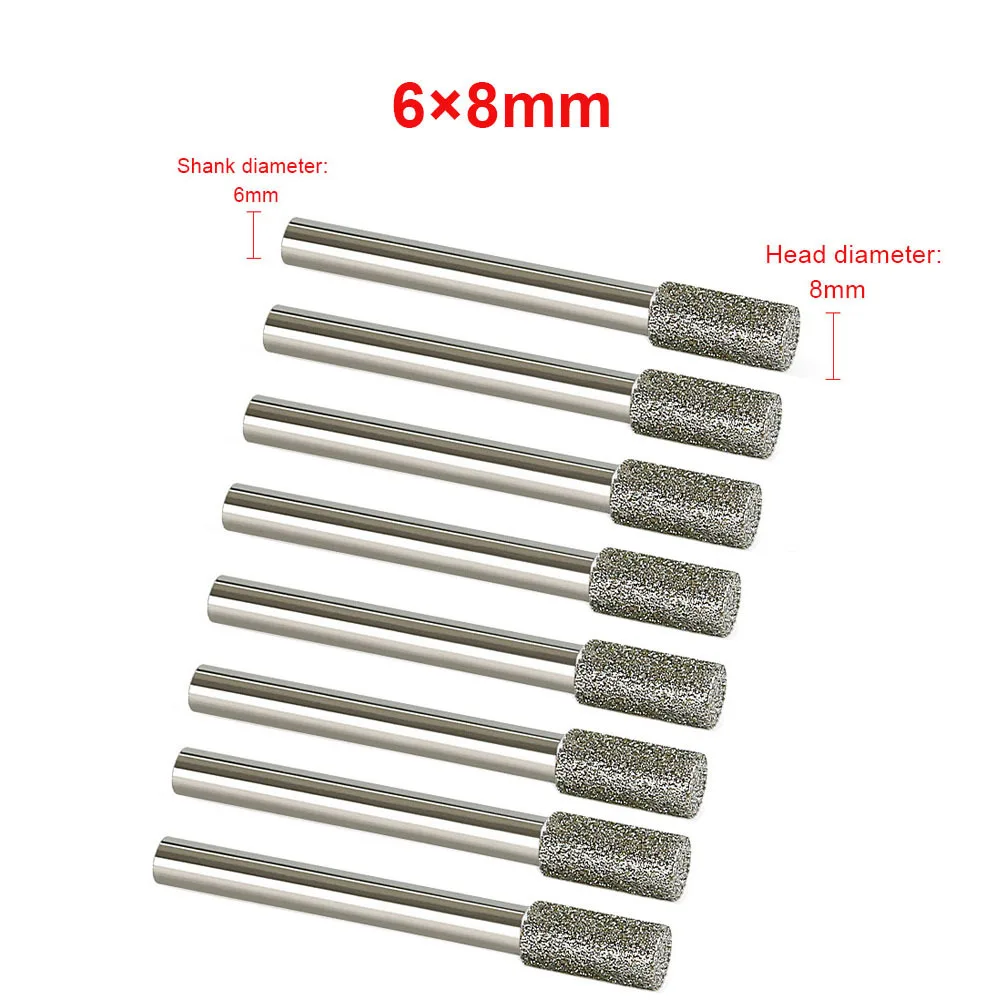 3mm-20mm Steinschleifkopf mit 3/6mm Schaft für Dremel Rotationswerkzeug zum Schleifen und Schnitzen von Steinen und Edelsteinen – Detail 16