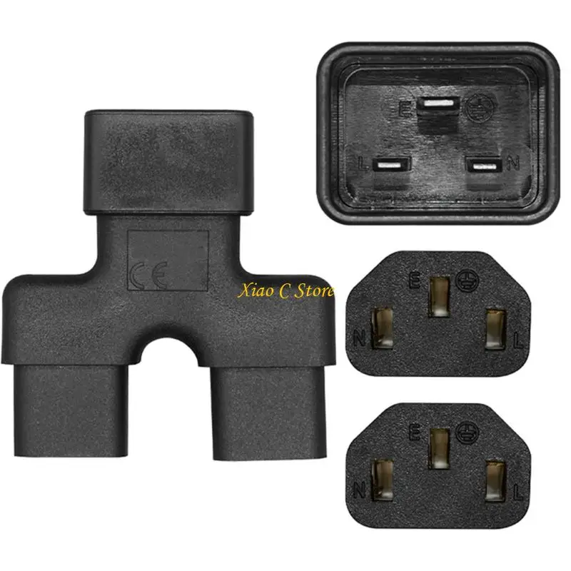 Y1AE Space Saving To Two Power Cord Converters C20 Male To Double C13 Female For Server Cabinets