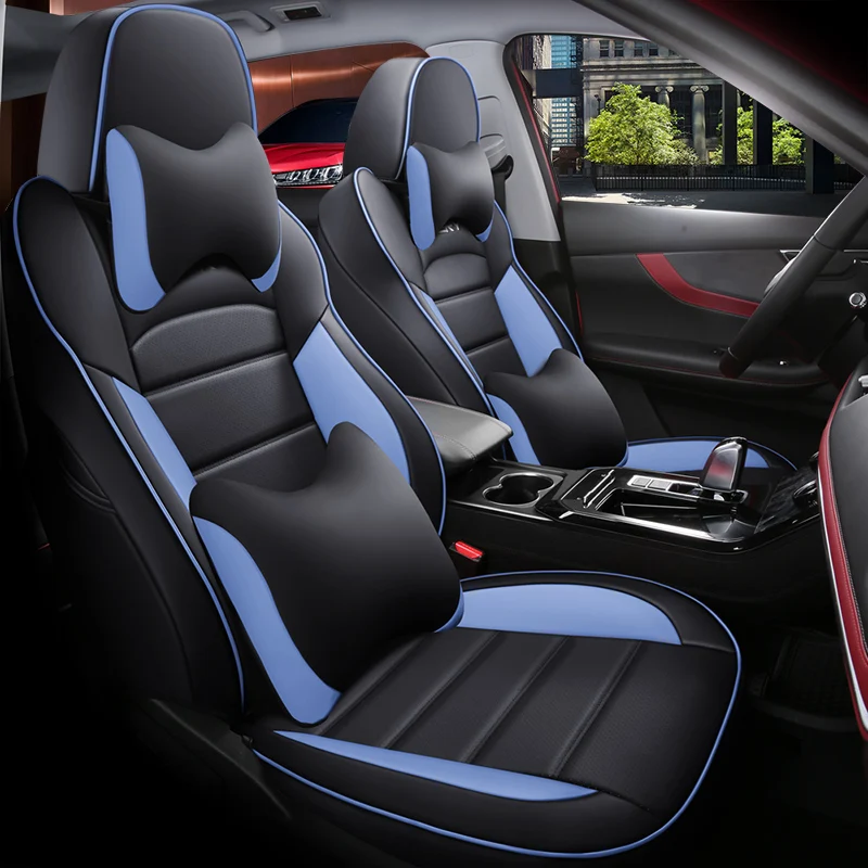 Car Seat Cover Specific Customize for Chery Tiggo 7 Full Covered with Front and Rear Full Set Artificial Leather