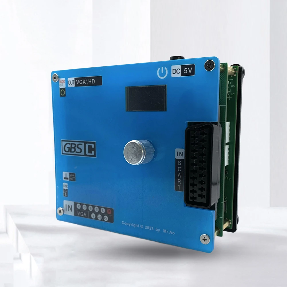 

GBS Control Video Converter LCD Screen GBSC Converter Supports 1080P VGA/SCART To VGA Scan Converter for PlayStation2 Console