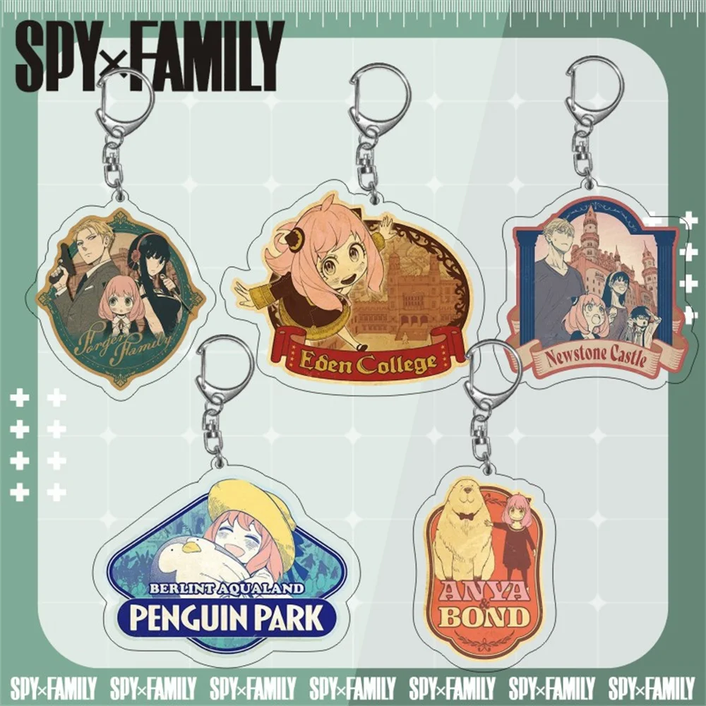 SpyxFamily Anya spy anime star two yuan cartoon acrylic pendant hanging keychain