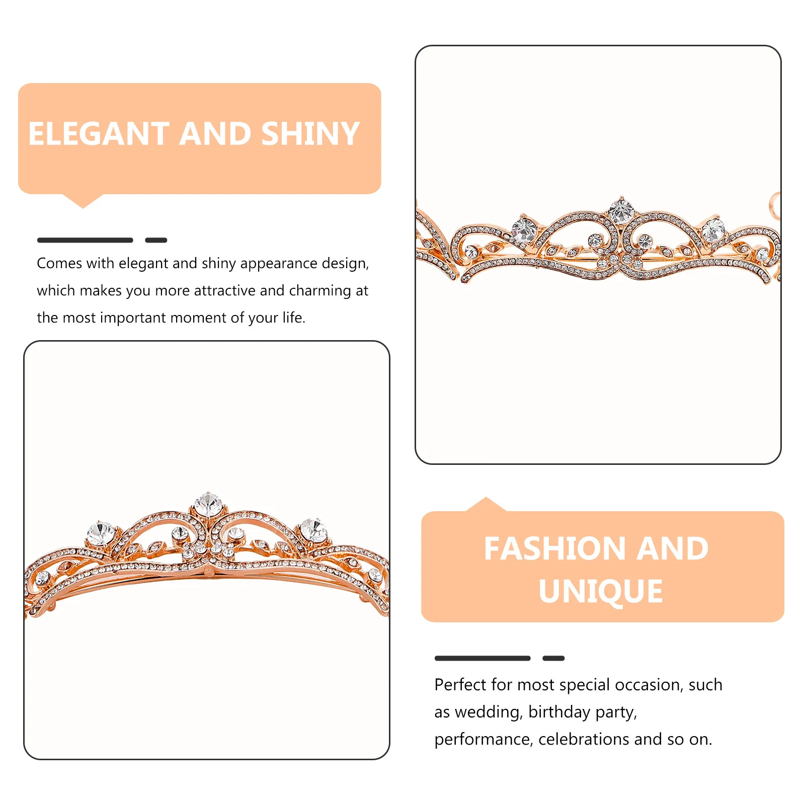 

Baroque Style Wedding Bride Crown Elegant Tiara Birthday Party Banquet Role Play Hair Decoration Bride Crown Wedding Girl Tiara