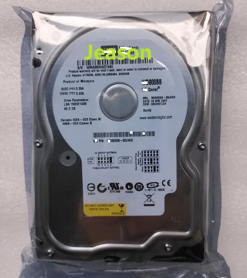 NEW FOR Western Digital 80GB WD800BB 7200RPM PATA IDE 3.5