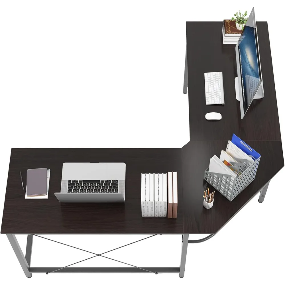 

L Shaped Office Desk, L Desk Computer Corner Desk, 59 x 59 inches Large L Shaped Desk for Home Office, Sturdy Writing Desk