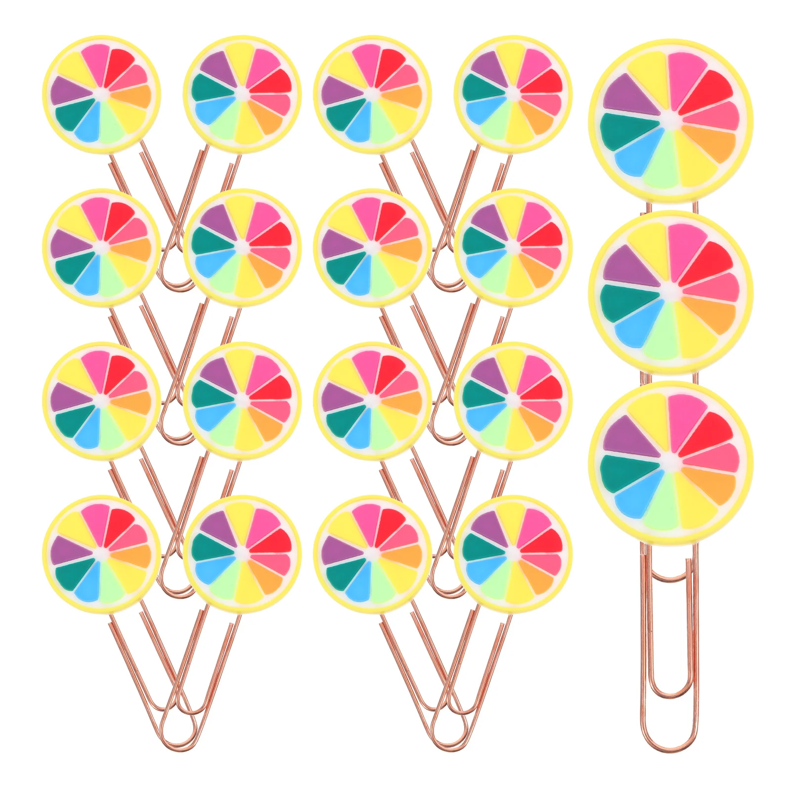 

Fruit Shaped Colored Bookmark Novelty File Creative Shaped Paper Clips Clips for Office School Supplies Metal PVC