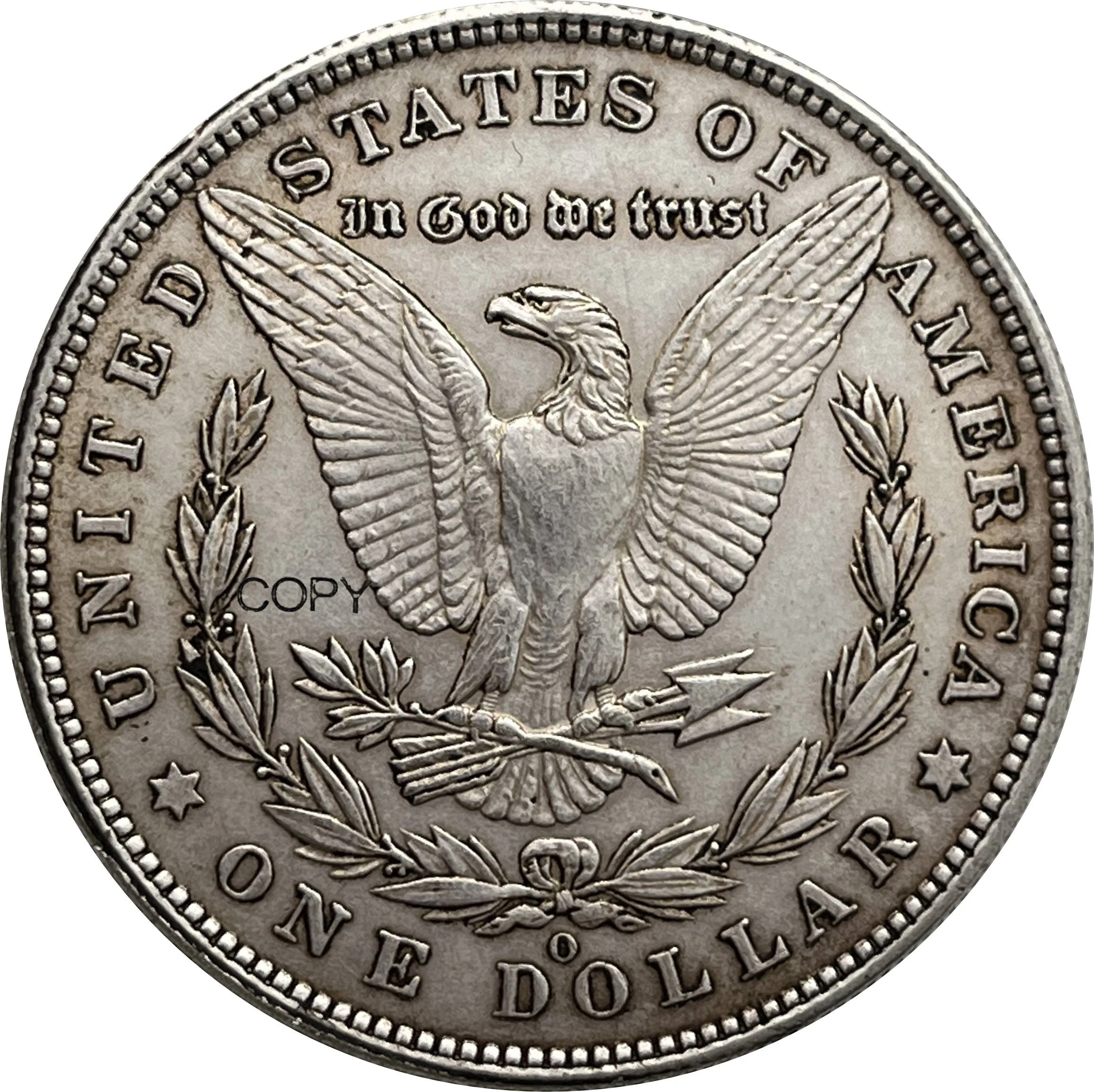 US 1884 O 1 One Dollar Morgan Silver Plated America Copy Commemorative Coin United States Ww2 Liberty Moneda Collectible Coins