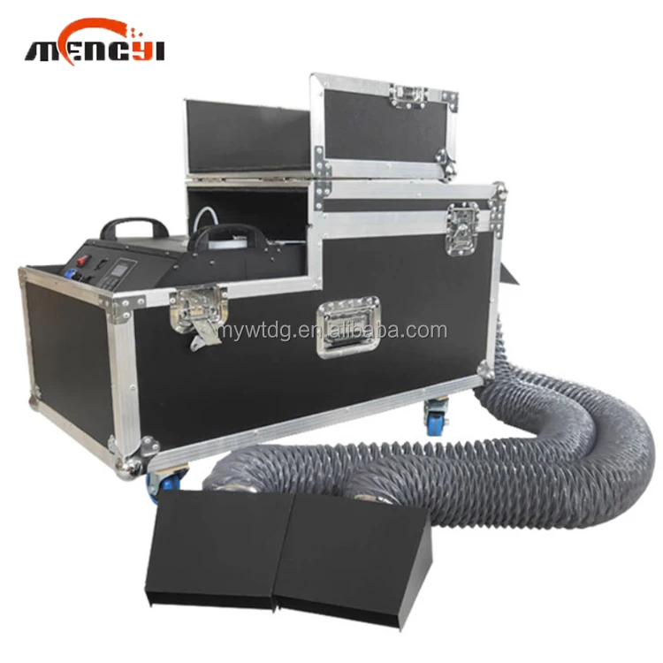 High Quality DMX Remote Control 3000W Double Output Stage Low Lying Fog Machine Water base Smoke Machine