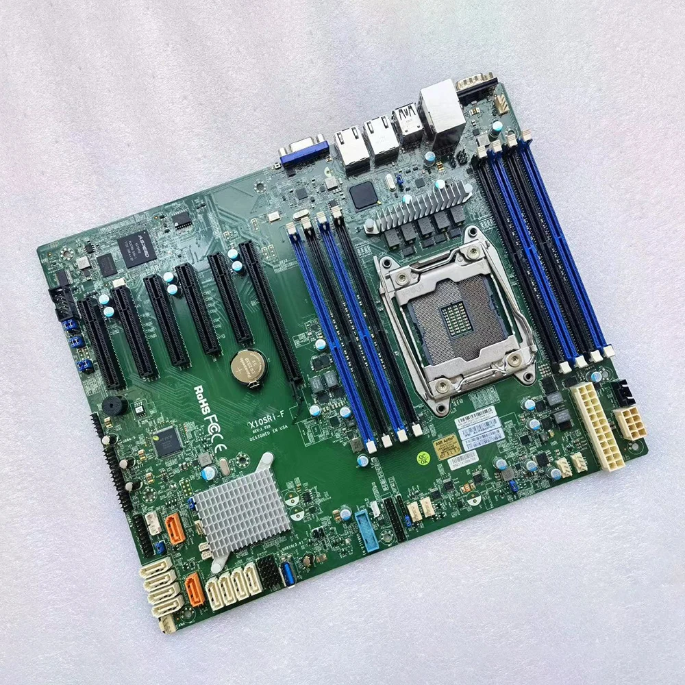 X10SRi-F للوحة الأم لخادم Supermicro E5-1600/2600 V3/V4 Series ECC i350-AM2 LGA2011 DDR4