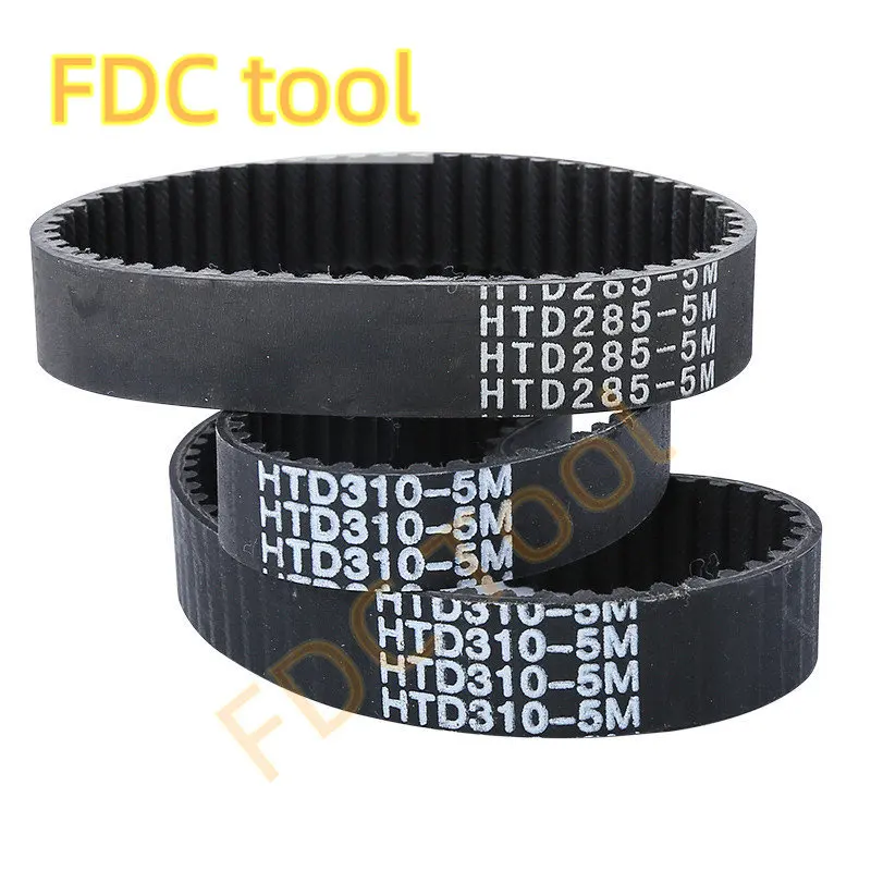 

HTD5M Timing Belt Length180 200 225 235 240 250 255 260 265 270mm Width10/12/15/20/25/30mm HTD 5M Closed Loop Synchronous Belts