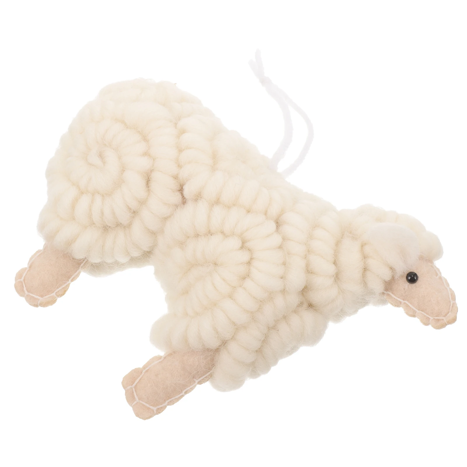 

Christmas Sheep Wool Felt Handmade Christmas nament Nordic Style Decorative Hanging for Tree Party Xmas Home Supplies