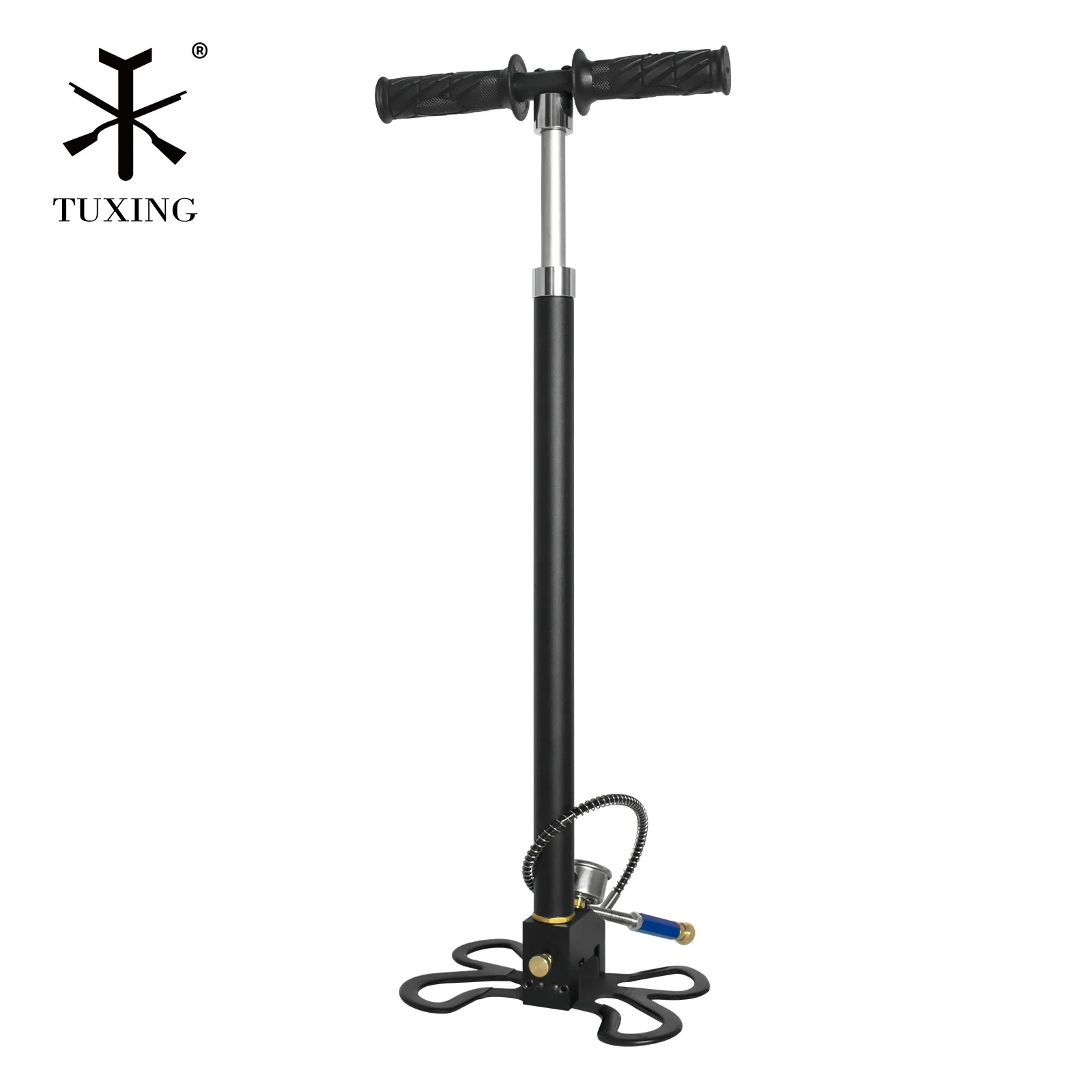 Best Sale Hpa High Pressure 4500psi 30Mpa 4 Stage Manual Operated PCP Household Portable Butterfly Shape Pedal Hand Pump