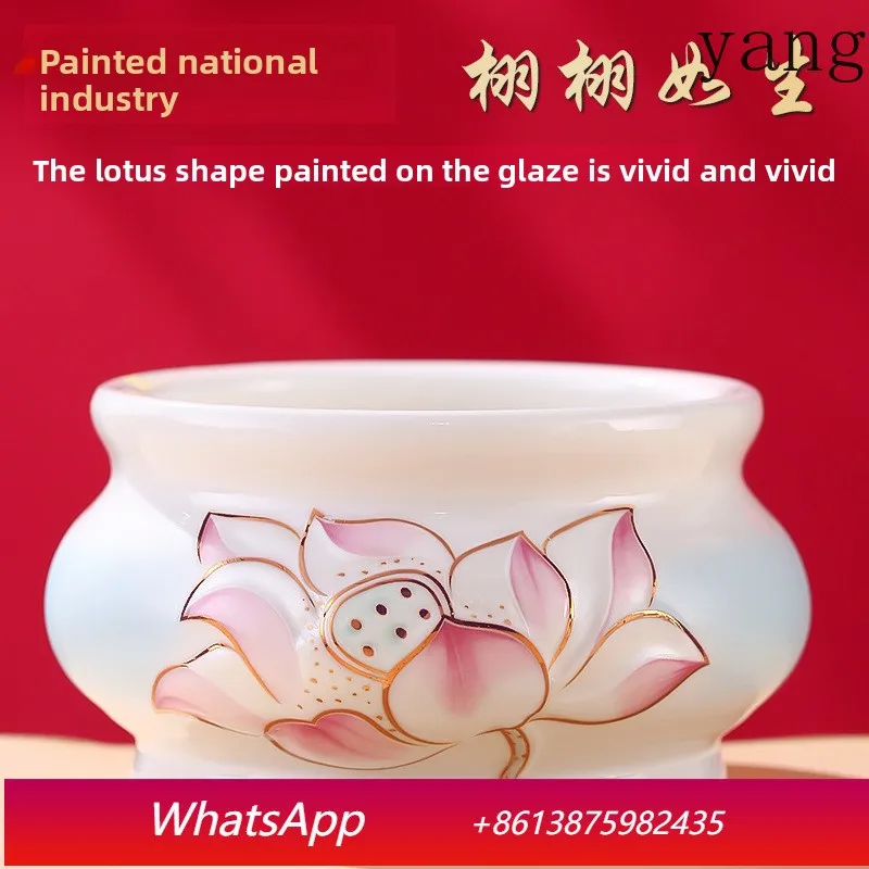 

LH Home Indoor Ceramic Bedroom Offering Buddha Fragrance Aromatherapy Buddha Utensils Incense Burner