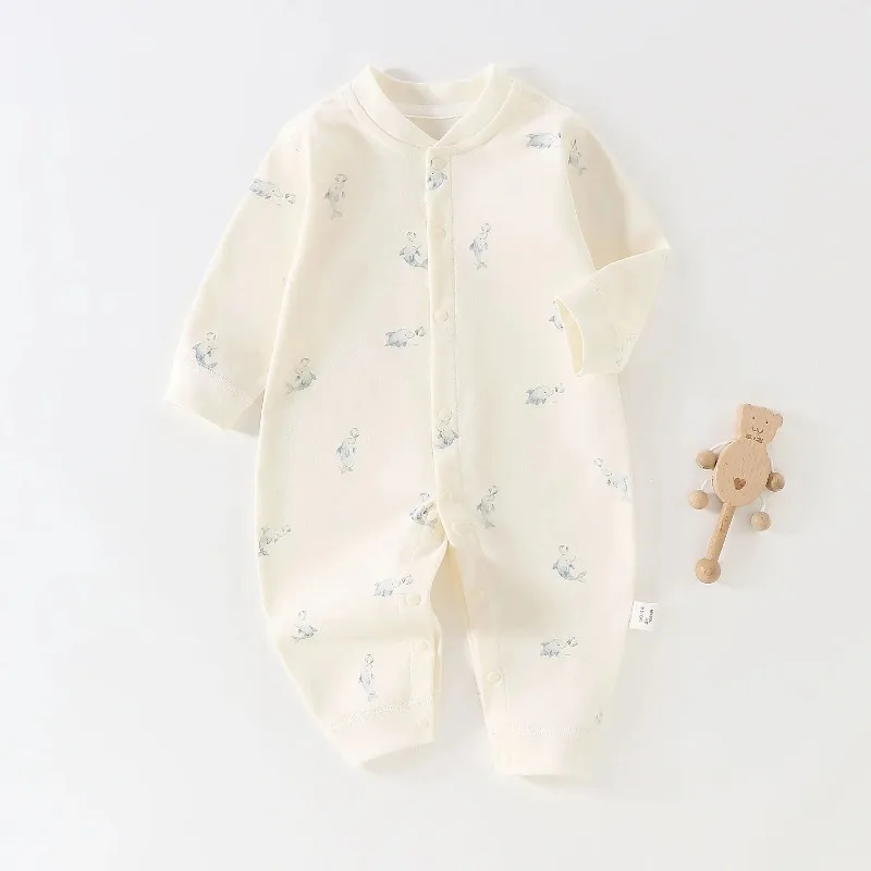 ZOETOPKID Baby Clothes Spring and Autumn Style Newborn Jumpsuit Cartoon Pure Cotton Jumpsuit 0-24 Months Cute Baby Rompers